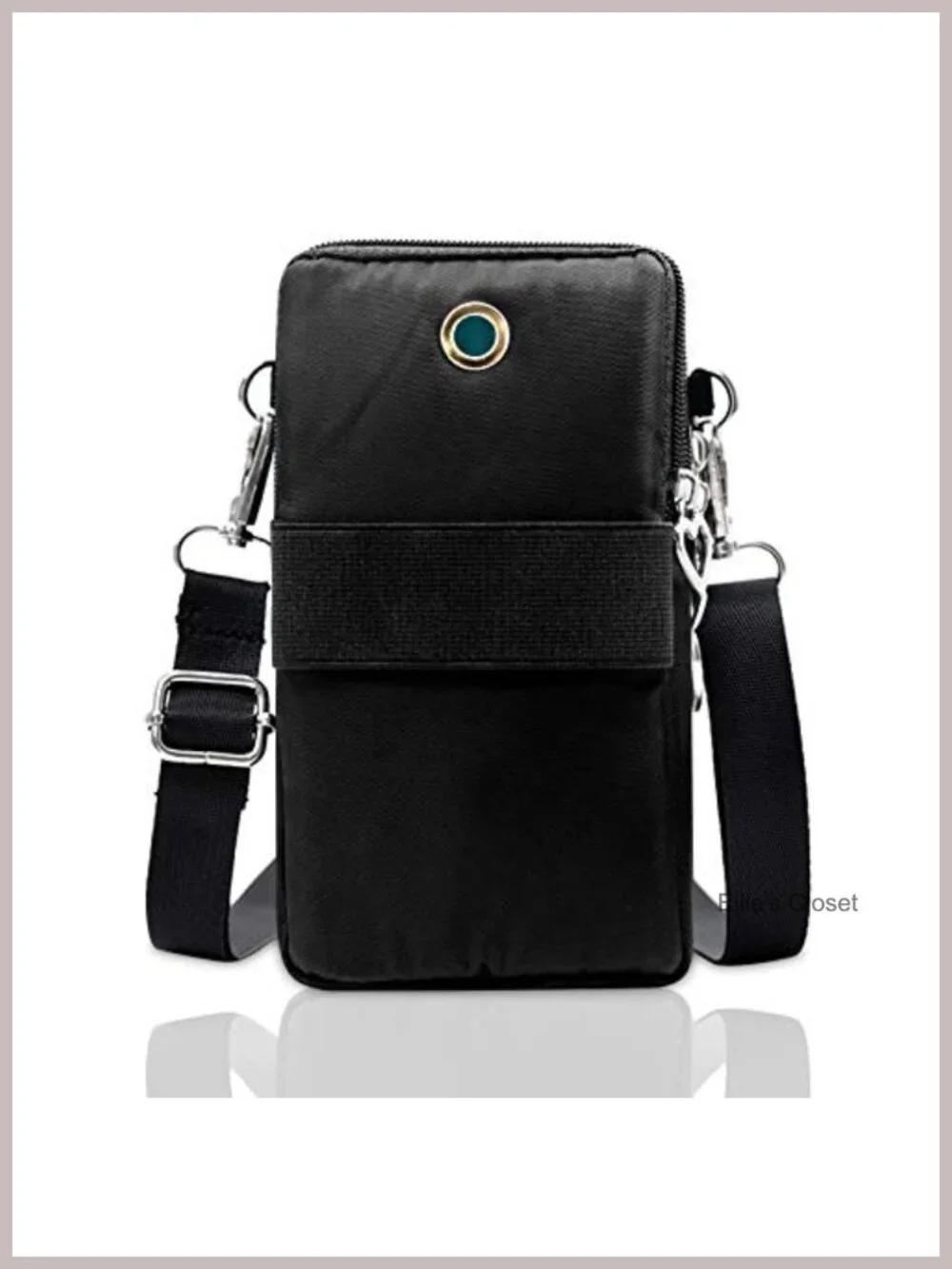 Lightweight Nylon Crossbody Bag with Adjustable Strap